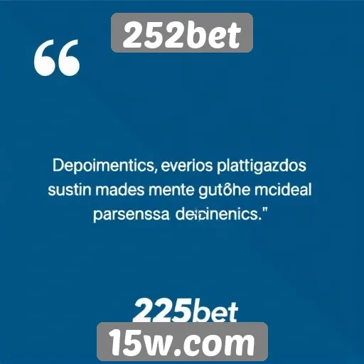Depoimentos de jogadores sobre a experiência no 252bet